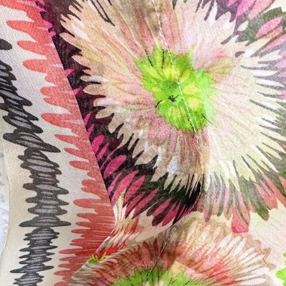 Ark & Co Floral Midi Dress Cutout Back & Bell Sleeves Boho Chic Resort Small - Picture 7 of 11